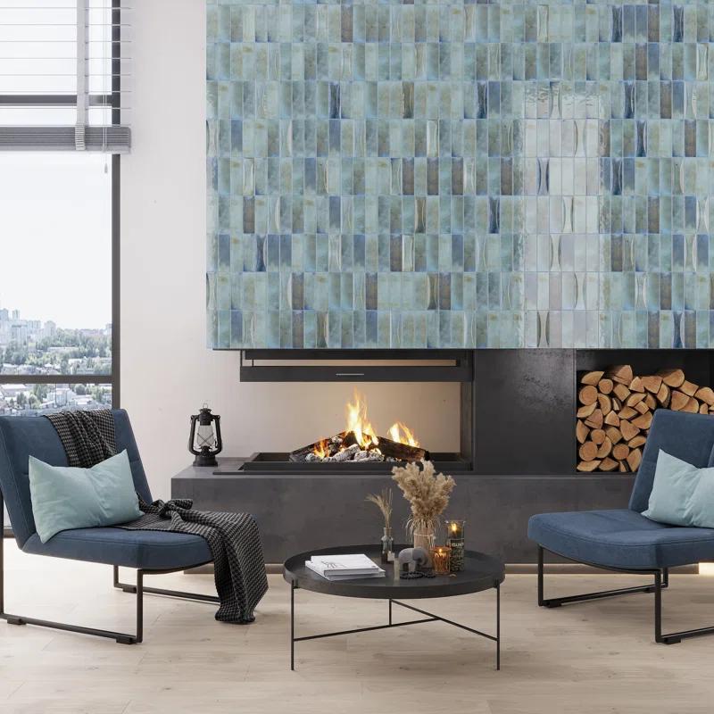 2.58'' W x 7.9'' L Ceramic Subway Singular Tile