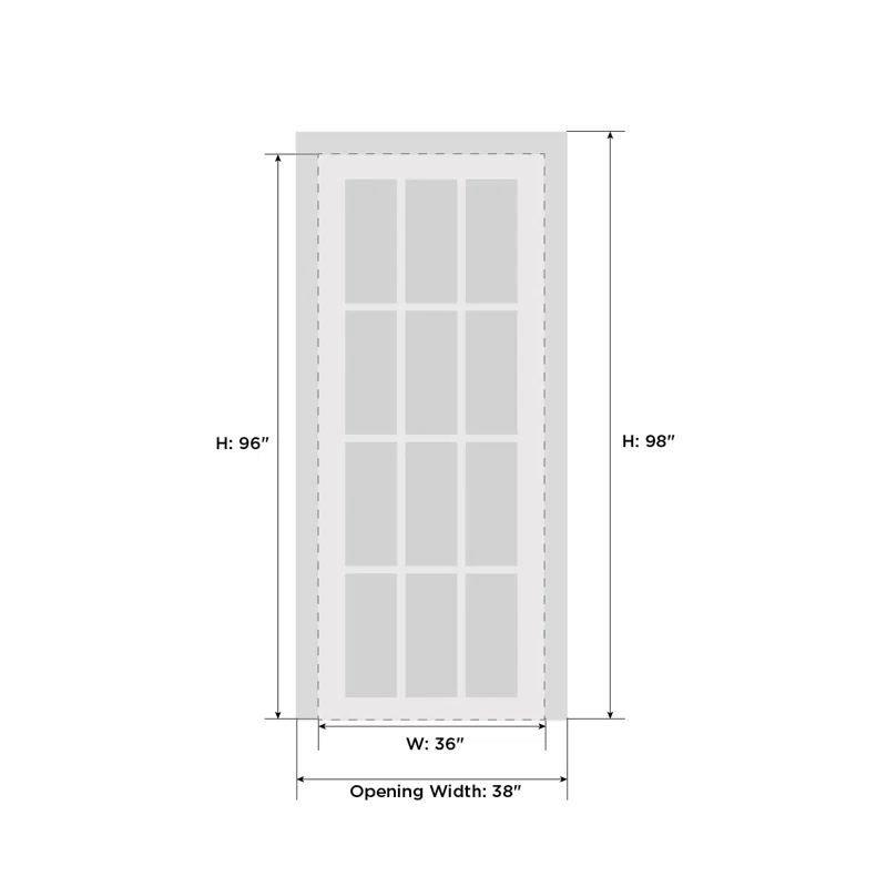 SARTODOORS Solid Wood Paneled French Doors