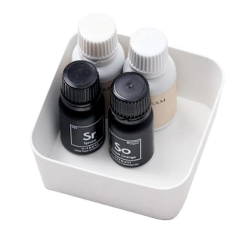 Yamazaki Home Space Saving Vanity Tray, Square, Steel, Small