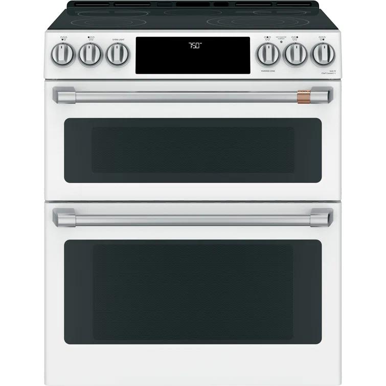Café Café 30" 6.7 cu. ft. Smart Slide-in Electric Range with Convection and Radiant Cooktop CES750P4MW2