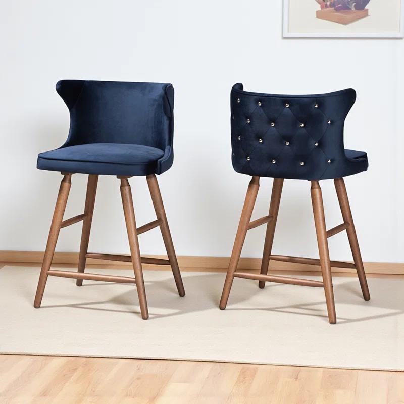 Willa Arlo™ Interiors Bartz Upholstered Counter Stool (Set of 2)