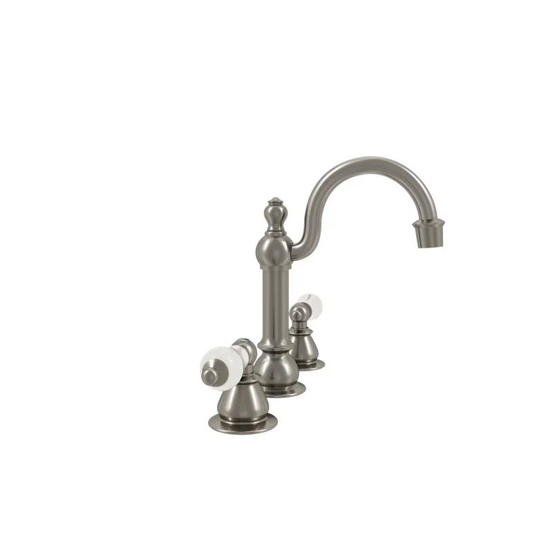 dCOR design Vintage Widespread 2-handle Bathroom Faucet with Drain Assembly