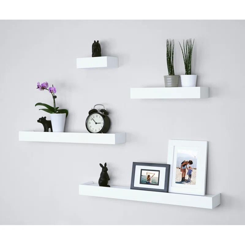 Ballucci Array 4 Piece Floating Wall Shelves Set