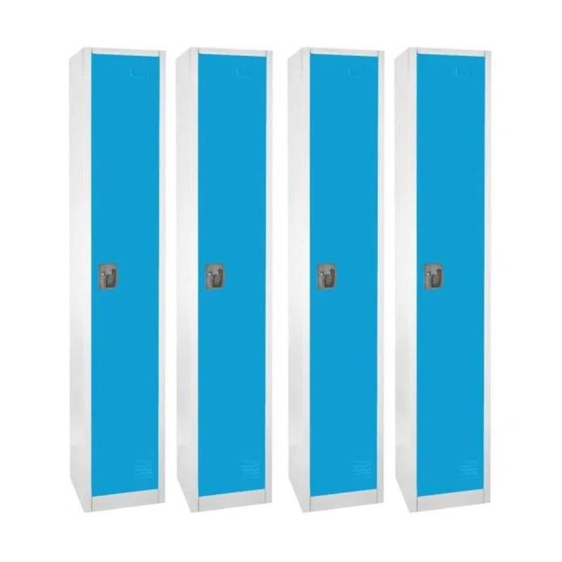 AdirOffice 12'' Wide Steel 1-Tier School and Gym Locker (Set of 4)