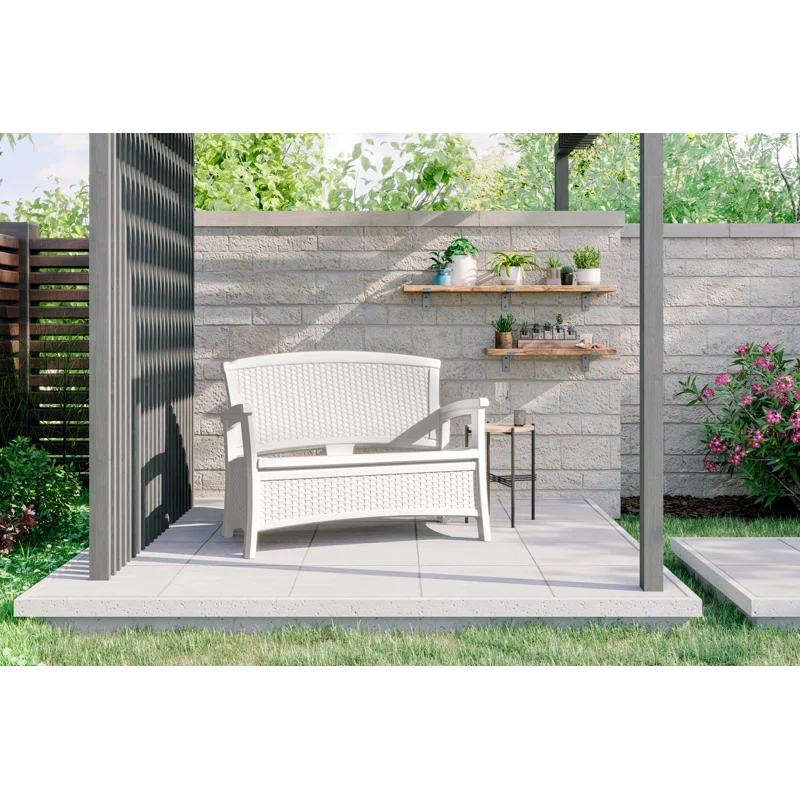 Suncast Elements 47'' Resin Outdoor Loveseat