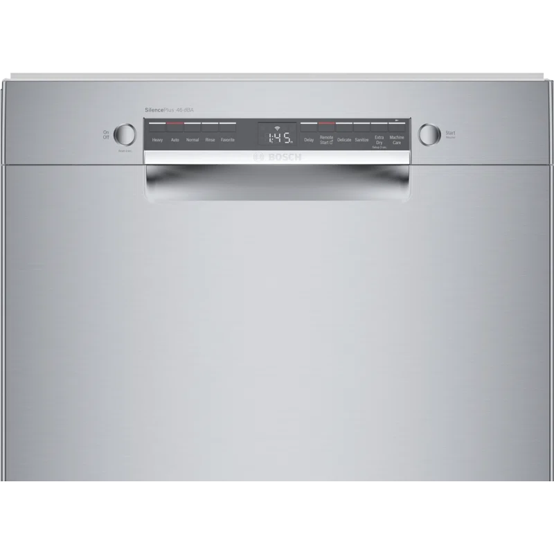 Bosch SGE53C55UC 300 Series 24" ADA Front Control Smart Built-In Dishwasher with Home Connect and 46 Dba