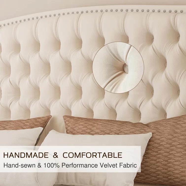 House of Hampton® Platform Bed Frame With Wingback Headboard
