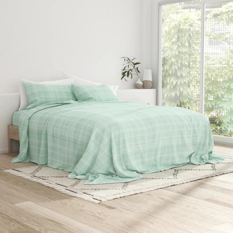 Becky Cameron Simply Soft™ Thatch Pattern Microfiber Sheet Set