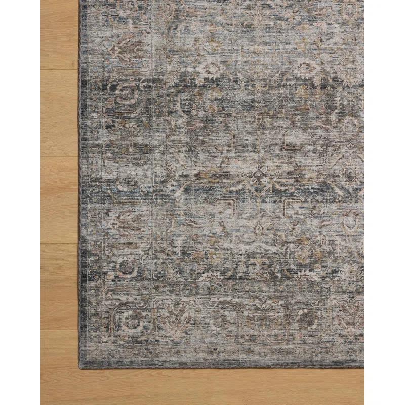 Amber Lewis x Loloi Machine Washable Josie Dove / Gold Area Rug