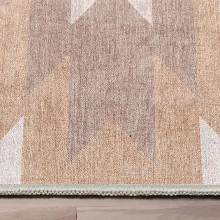 Kehr Albuquerque Southwestern Flatweave Beige Area Rug