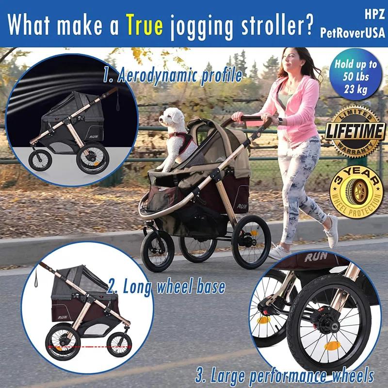 HPZ Pet Rover Run Foldable Pet Jogger Stroller