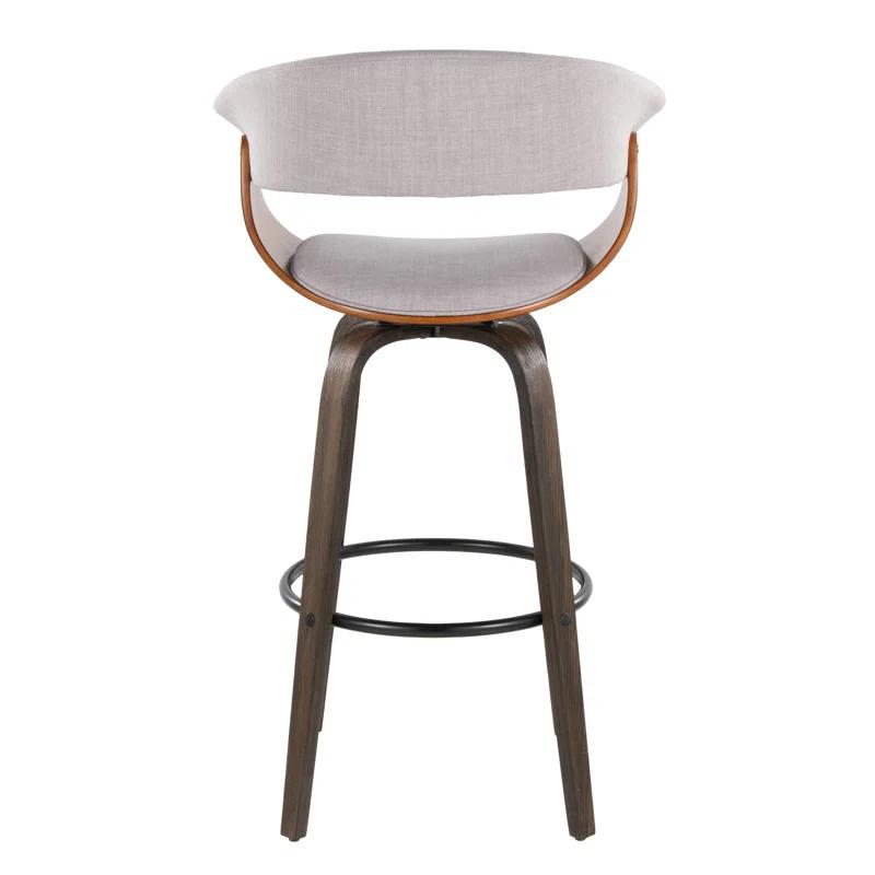 Vintage Mod 30" Fixed-Height Barstool - Set Of 2