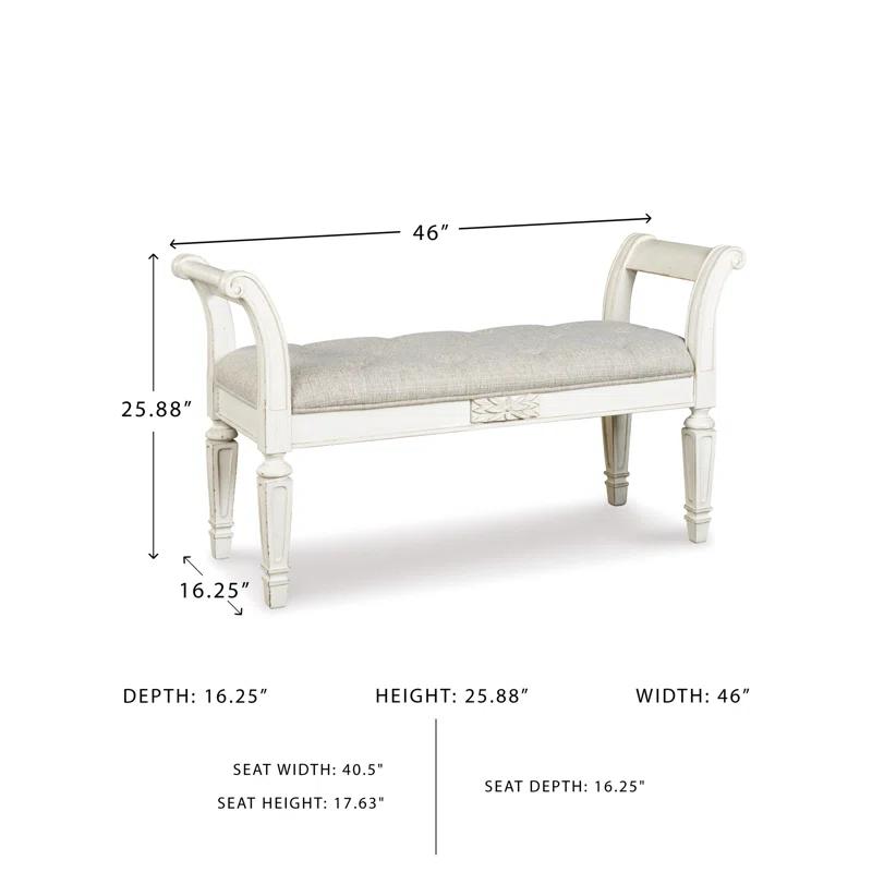 Kelly Clarkson Home Hayley Polyester Upholstered Bench