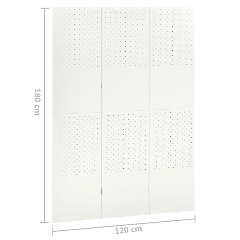 vidaXL VidaXL Room Divider Freestanding Privacy Screen for Room Separation Steel