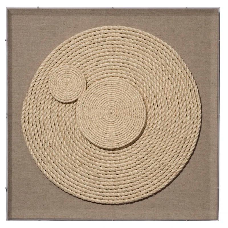Jamie Young Company Handmade Farmhouse Abstract Wall Decor on Rope