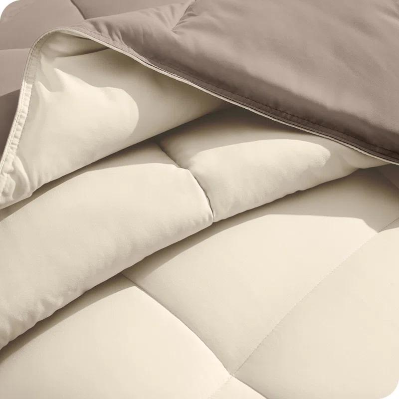 Bare Home Premium Ultra Soft Modern & Contemporary Box Stitch Comforter