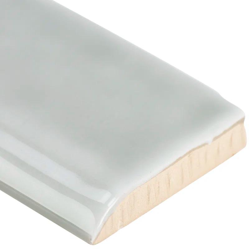 Bond Tile Brookline 10" x 2" Ceramic Bullnose Wall Tile Trim