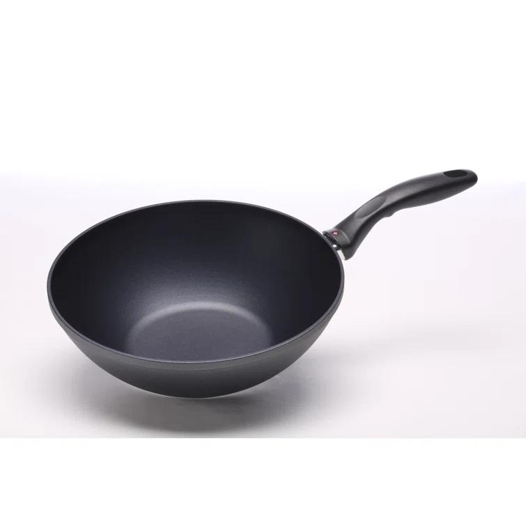 Swiss Diamond 11" Non Stick Aluminum Induction Wok with Lid