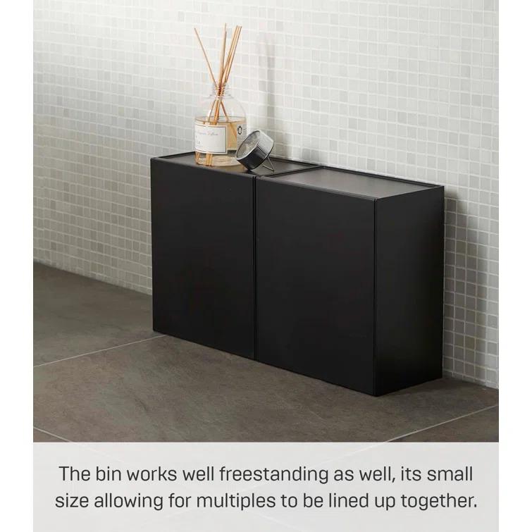 Yamazaki Home Tower Yamazaki Home Wall Mounted Storage Or Trash Bin, Small Wastebasket