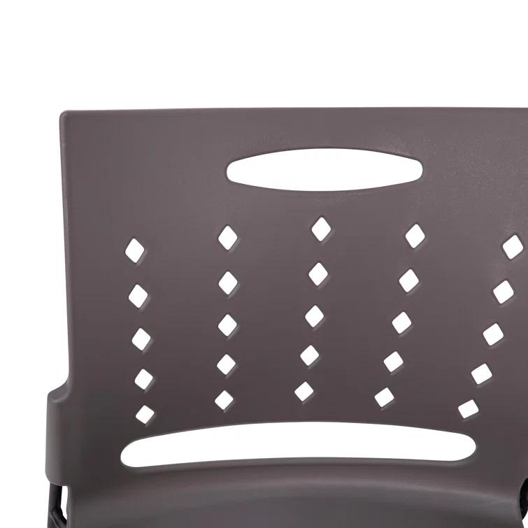 Flash Furniture 881 lb. Capacity Sled Base Stack Chair with Carry Handle and Air-Vent Back