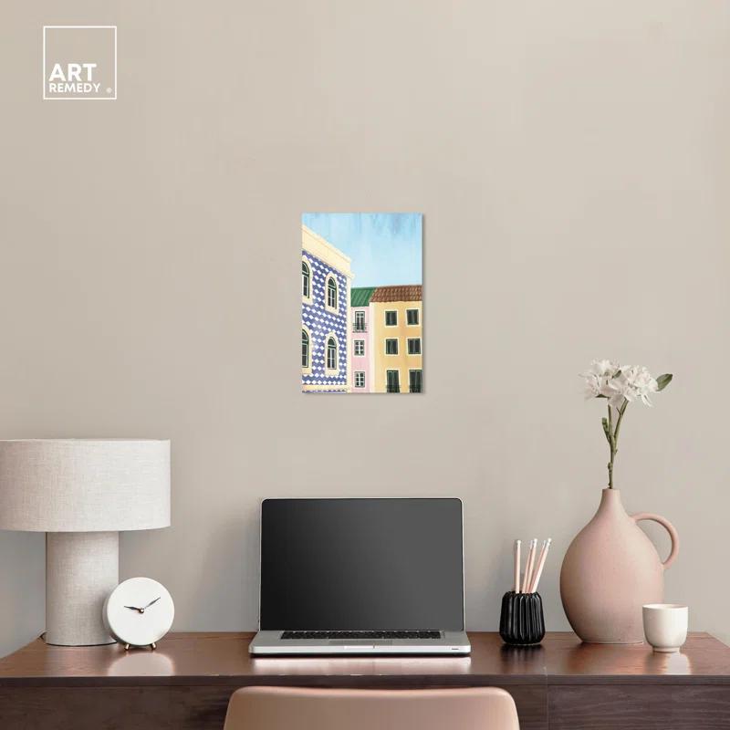 Art Remedy Around the Corner Canvas Fashion Art Prints by Art Remedy