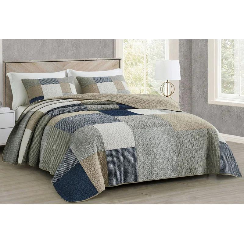 Addy Cotton Patchwork Quilt Set