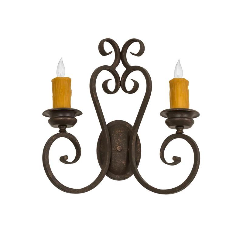 Meyda Lighting Fernando Iron Candle Wall Light