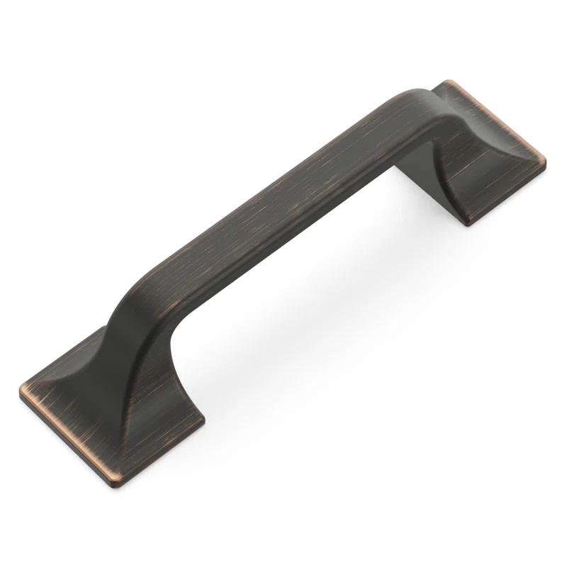 Hickory Hardware Forge Collection Handle Pull - 3" Center to Center Cabinet Pull Vintage Bronze - Farmhouse Hardware for Drawers & Cabinets (Set of 10)