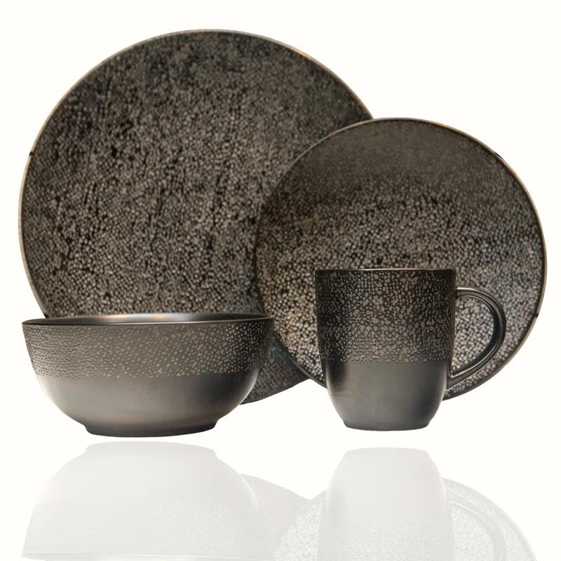Red Vanilla Red Vanilla Matrix 16 Piece Dinnerware Set, Service for 4
