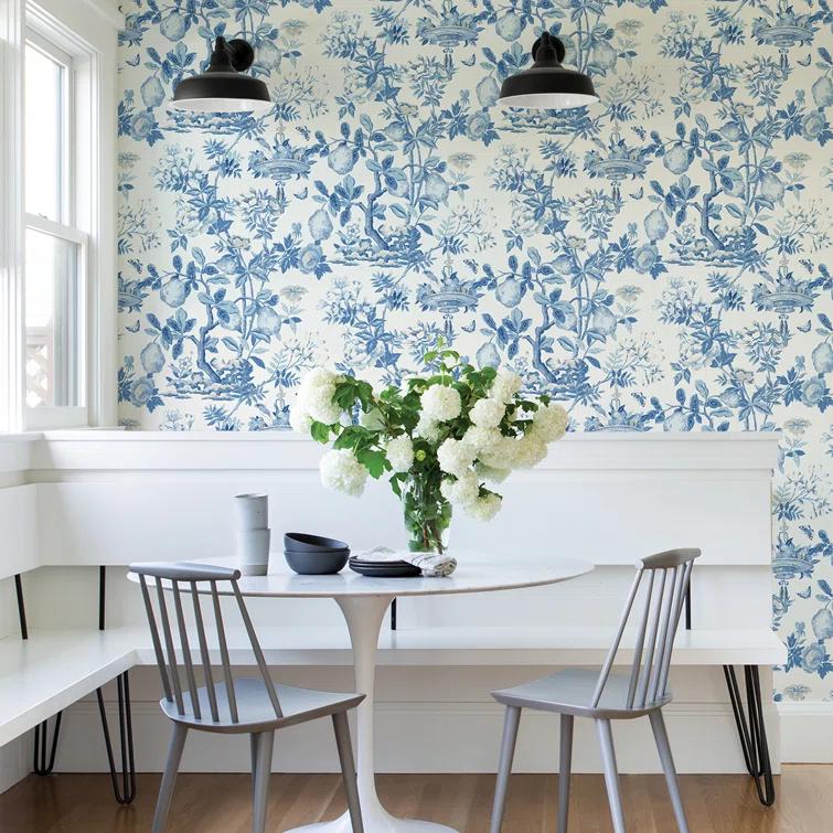 The House of Scalamandre Peel & Stick Floral Roll