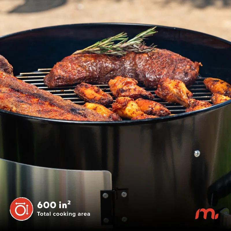 Megamaster Megamaster 4-in-1 Vertical Smoker and Charcoal Kettle Grill