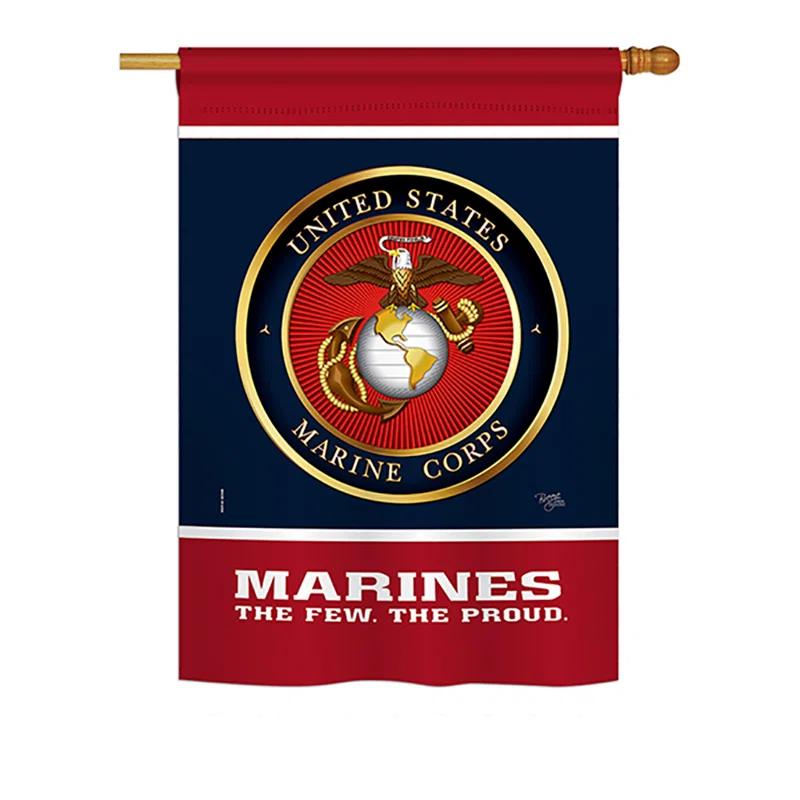 Breeze Decor Double Sided 40'' H x 28'' W Polyester House Flag
