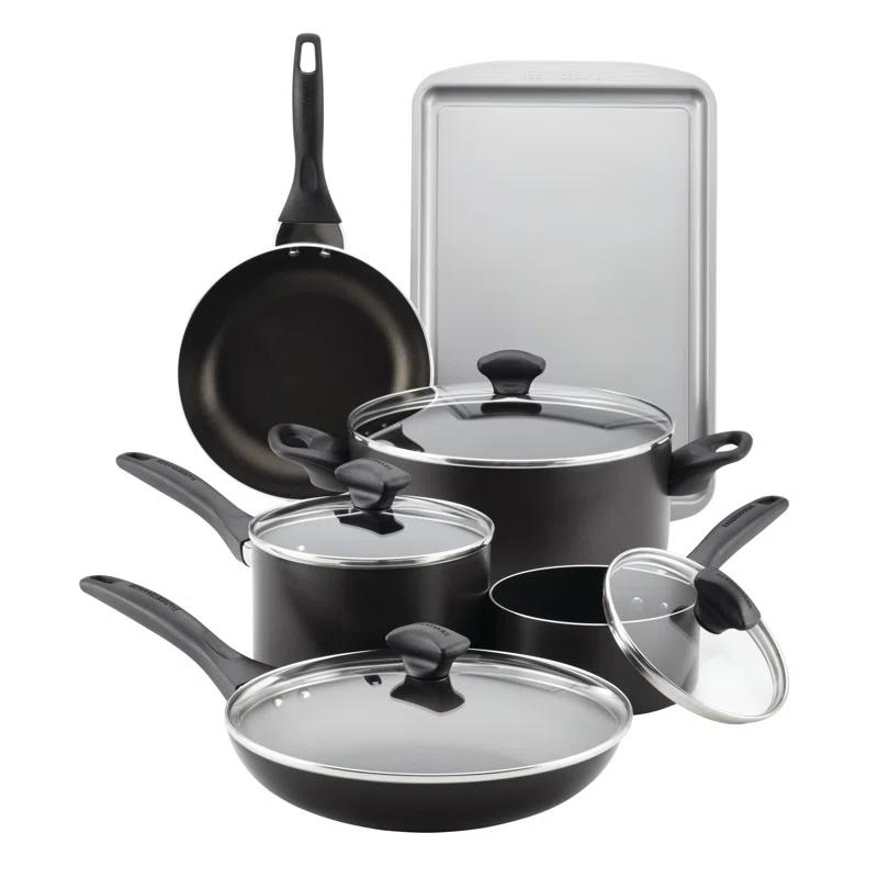 Farberware Farberware Dishwasher Safe Nonstick Cookware Pots and Pans