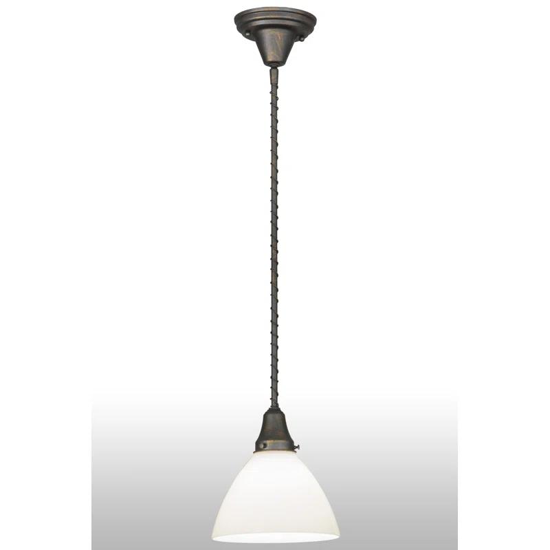 Meyda Lighting 1 - Light French Bronze Single Pendant