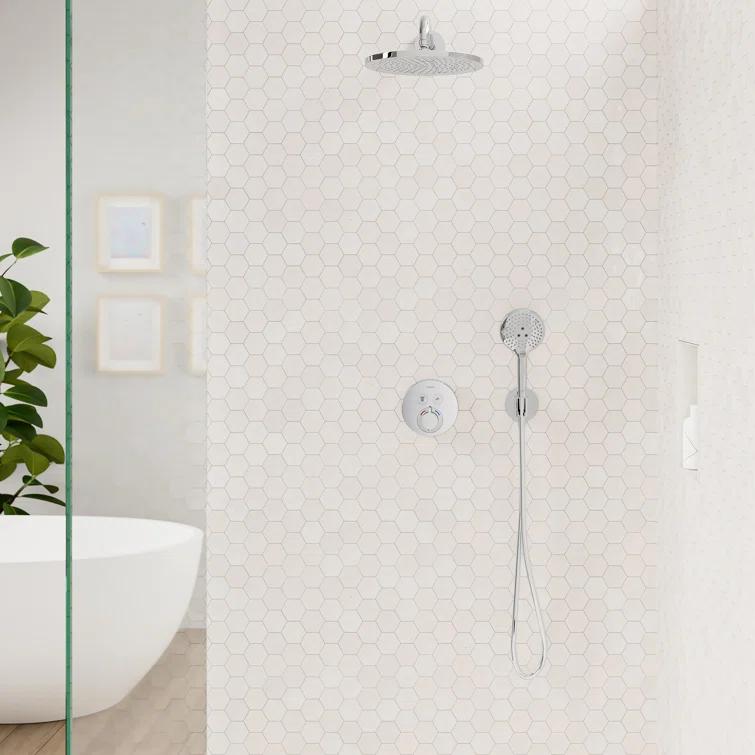hansgrohe FixFit S Wall Outlet with Handshower Holder