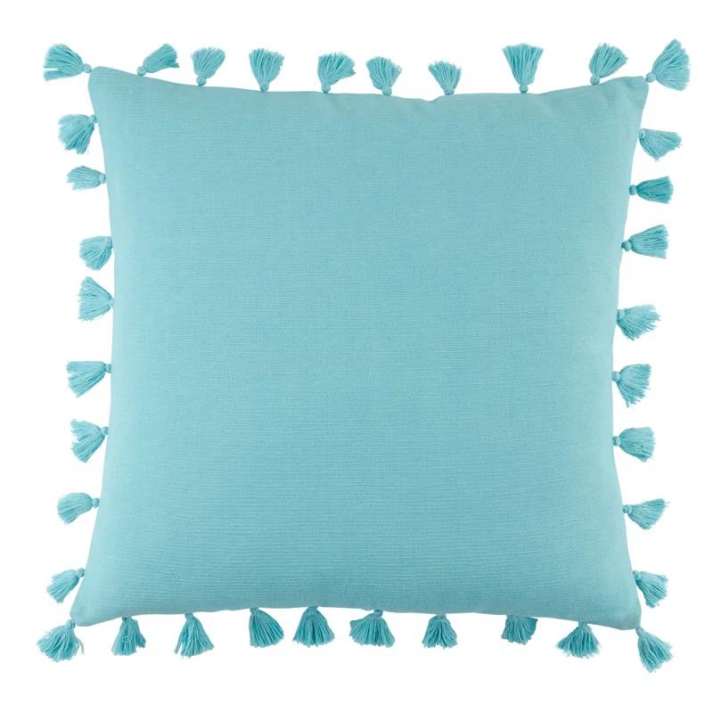 Tasseled Tassels Cotton Throw Pillow