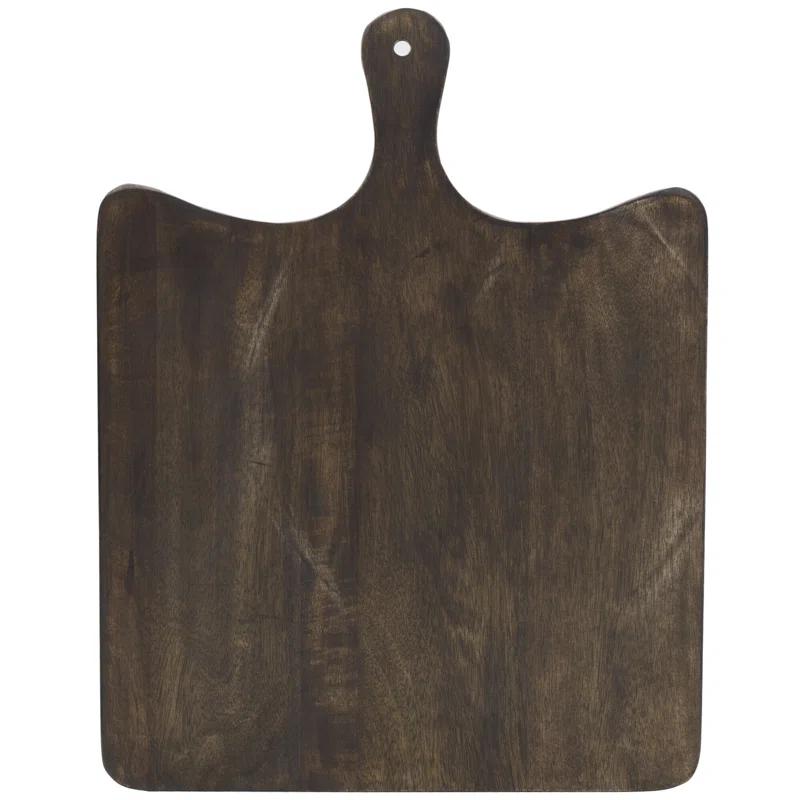 Fitz and Floyd Austin Craft Maryn Mango Wood Paddle Cheese Charcuterie Serving Board, 18-Inch