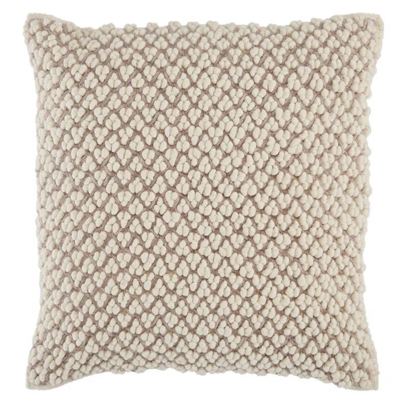 Toulon Embroidered Wool Throw Pillow