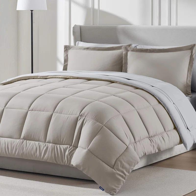 Bed-in-A-Bag Reversible Comforter Set with Bed Sheets