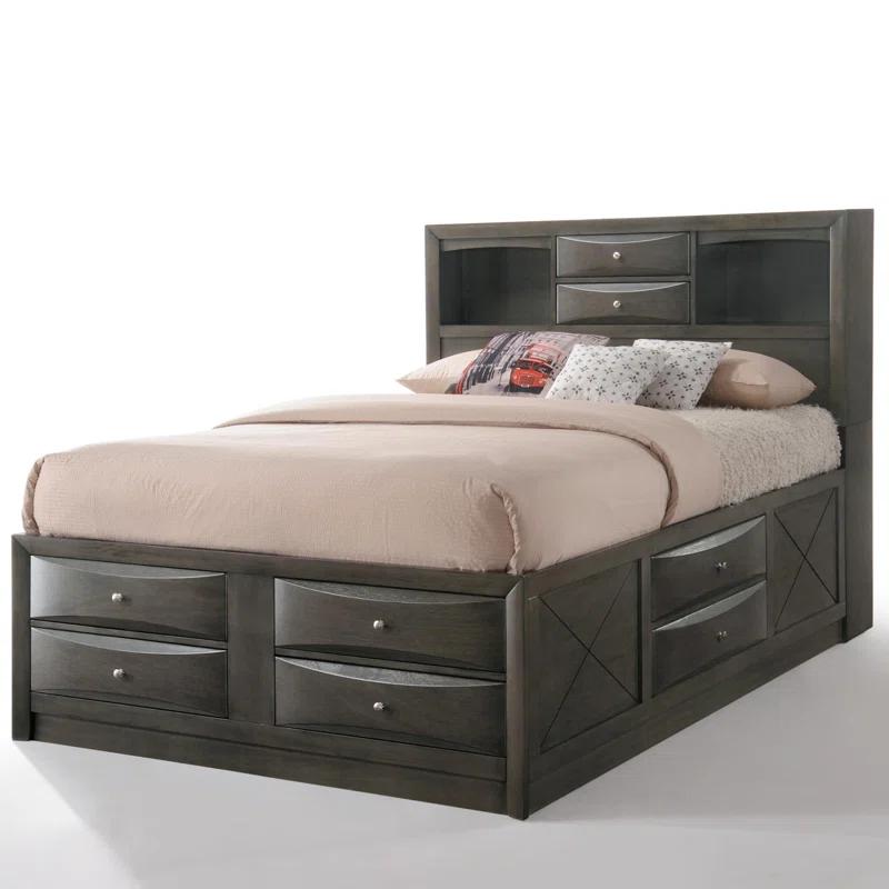 Wildon Home® Elyne Bookcase Storage Bed