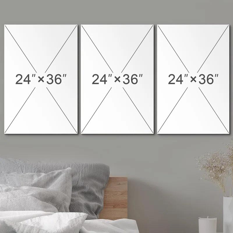 IDEA4WALL Succulent " Green Succulent And Cactus Variety Wilderness Nature " 3 - Pieces