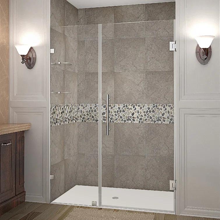 Aston Nautis GS Hinged Frameless Shower Door SDR990-CH-76-10