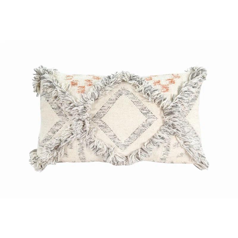 Creative Co-Op Fringed Throw Pillow