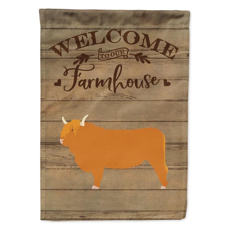 Caroline's Treasures Double Sided 40'' H x 28'' W Polyester House Flag