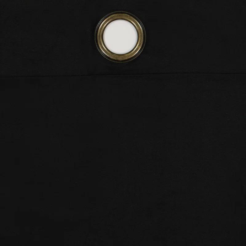 Eclipse Microfiber Blackout Grommet Curtains, Solid Thermaback Window Curtains
