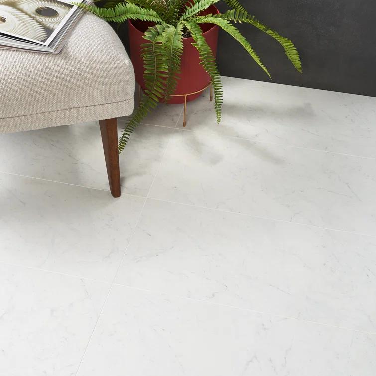 Bond Tile Saroshi 11.81 in. x 23.62 in. Matte Marble Look Porcelain Floor and Wall Tile (9.68 Sq. Ft. / Case)