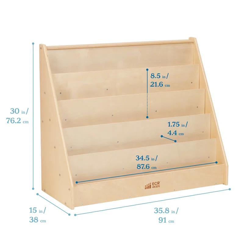 ECR4Kids ECR4Kids Single-Sided Book Display, Classroom Bookshelf