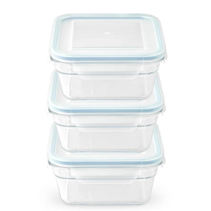 Glasslock Glass Food Storage - Set of 3 Containers and 3 Lids (Set of 3)