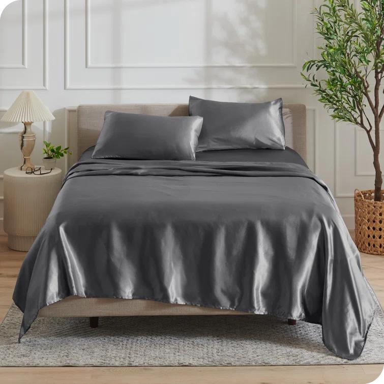 Bare Home Satin Sheet Set