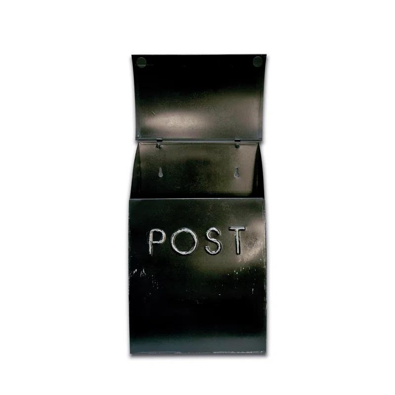 Milano Pointed Post Wall Mounted Mailbox